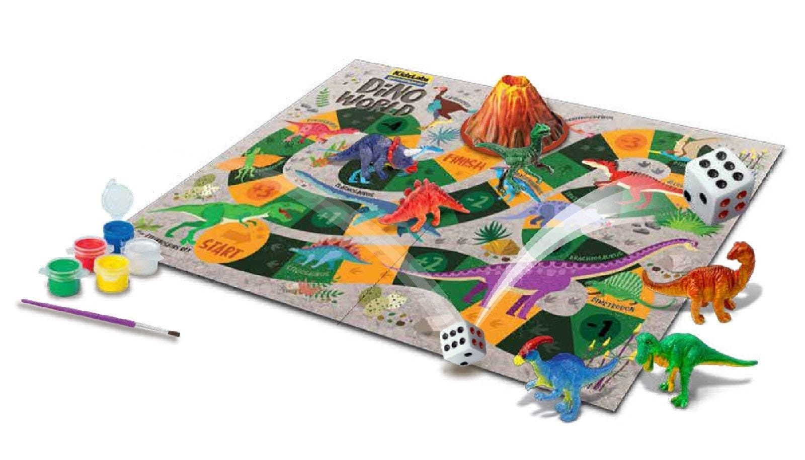 Crea tu Juego de Escalerita- Pinta Mundo de Dinosaurios