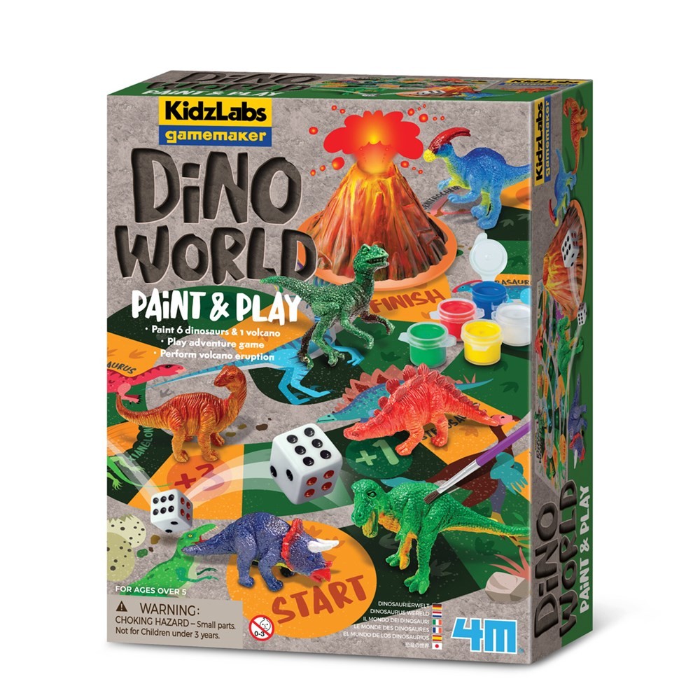 Crea tu Juego de Escalerita- Pinta Mundo de Dinosaurios