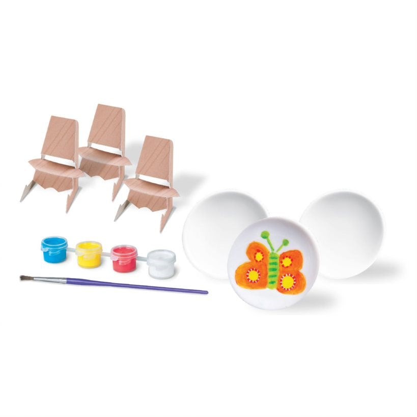 Kit Para Pintar Mini Platos Infantil - Painting Kit 4m