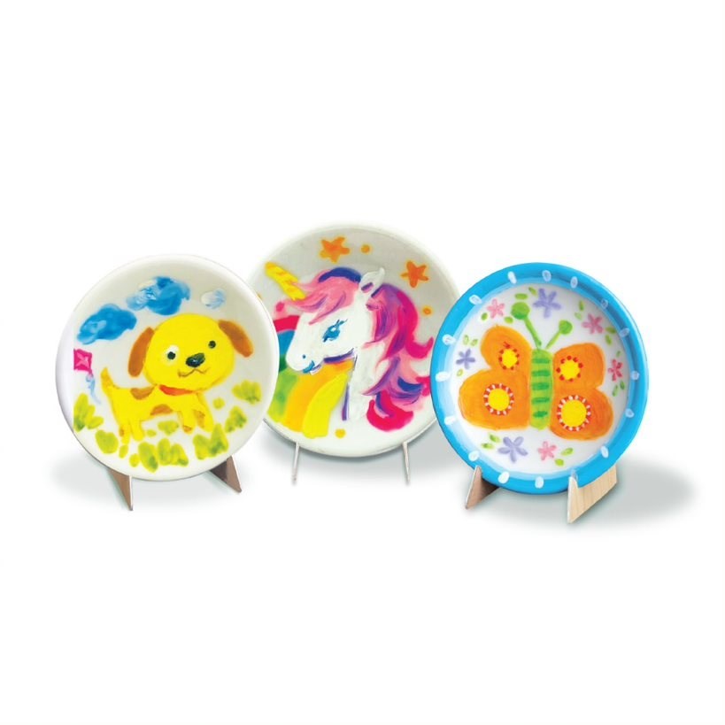 Kit Para Pintar Mini Platos Infantil - Painting Kit 4m