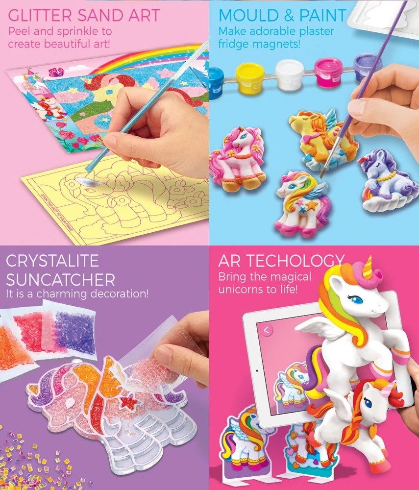 Set de Manualidades 4 en 1 Mis Unicornios Magicos- 4M