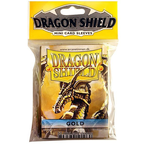 Fundas Dragon Protector Mini - Dorado 62 x 89 mm