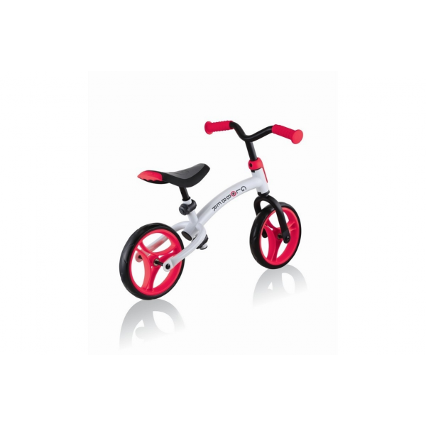 Bicicleta Infanti Equilibrio Empujador Ajustable Roja/Blanca