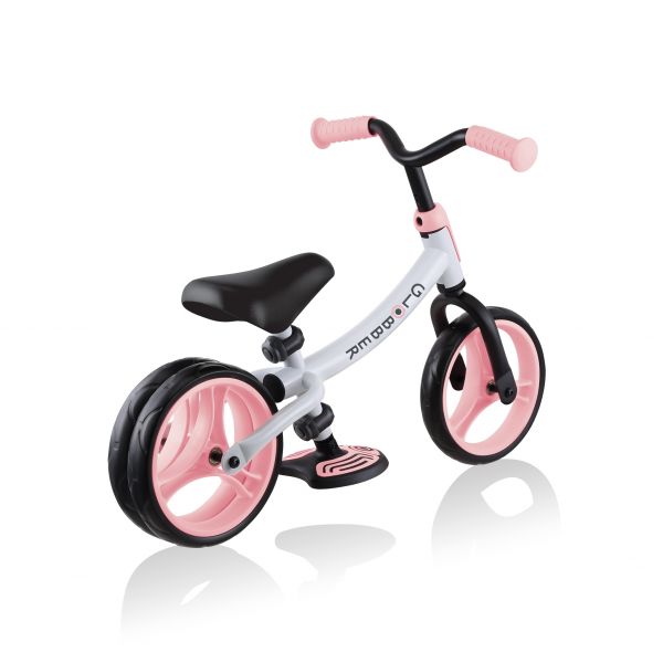 Bicicleta Infanti Equilibrio Empujador Ajustable Rosa Pastel