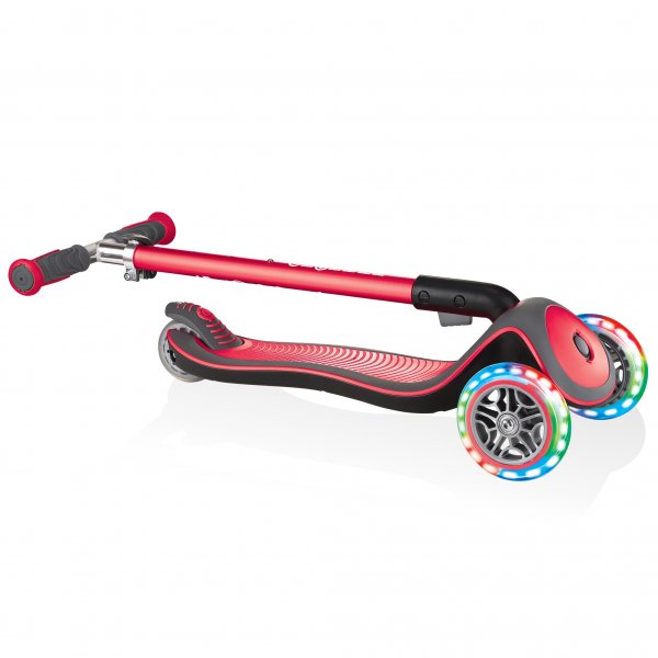Monopatín Elite Deluxe Roja- Llantas de Luces Led