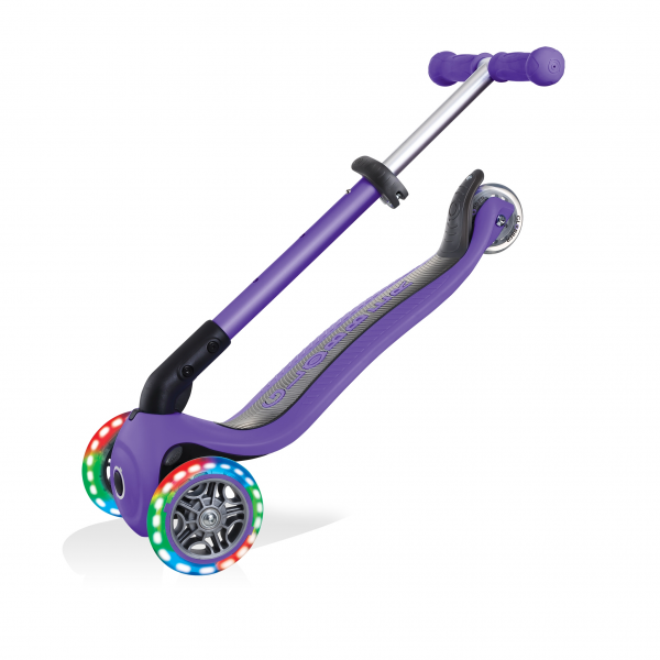Monopatín Infantil Junior Luces Led Violeta- Morado