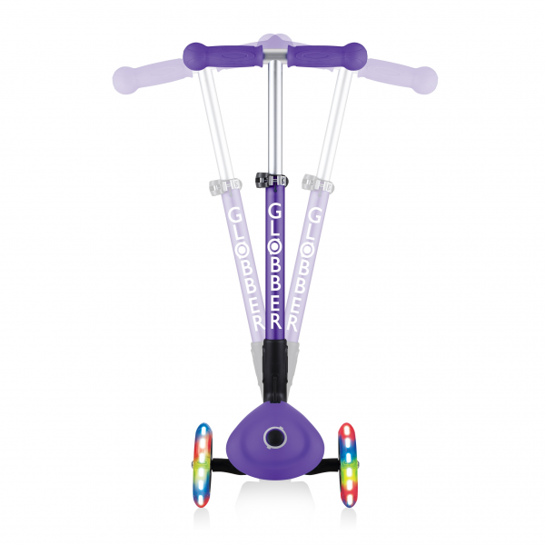 Monopatín Infantil Junior Luces Led Violeta- Morado