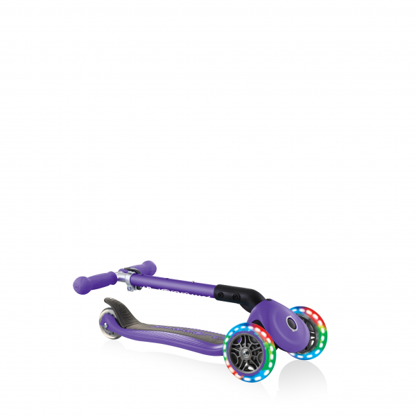 Monopatín Infantil Junior Luces Led Violeta- Morado