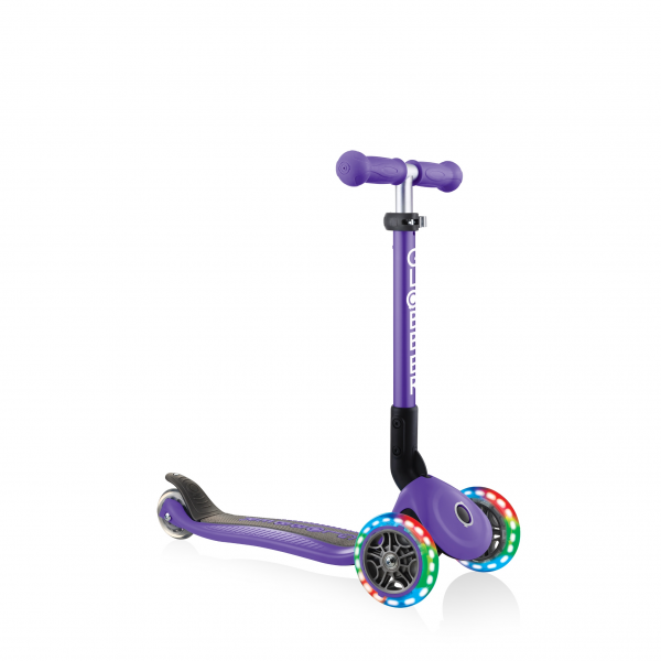 Monopatín Infantil Junior Luces Led Violeta- Morado