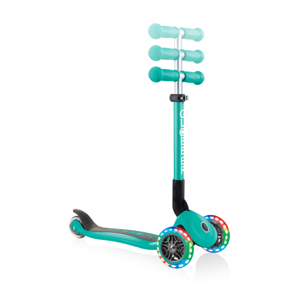 Monopatín Infantil Junior Luces Led Verde Esmeralda