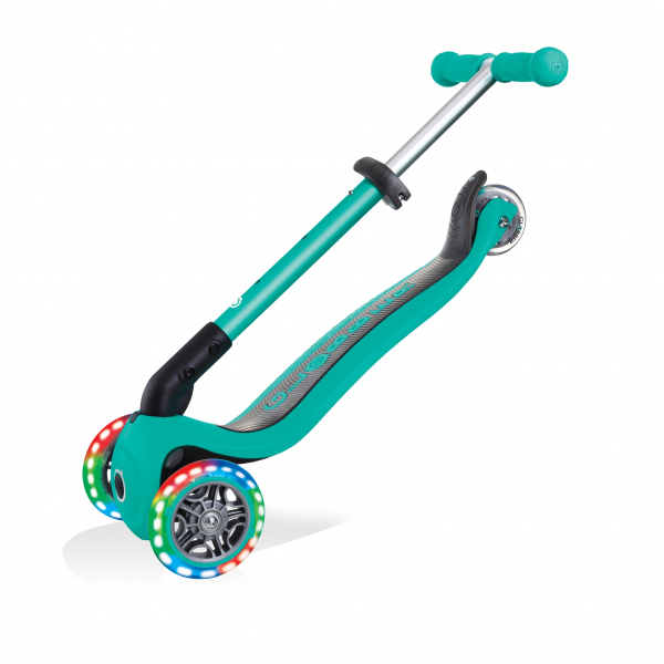 Monopatín Infantil Junior Luces Led Verde Esmeralda