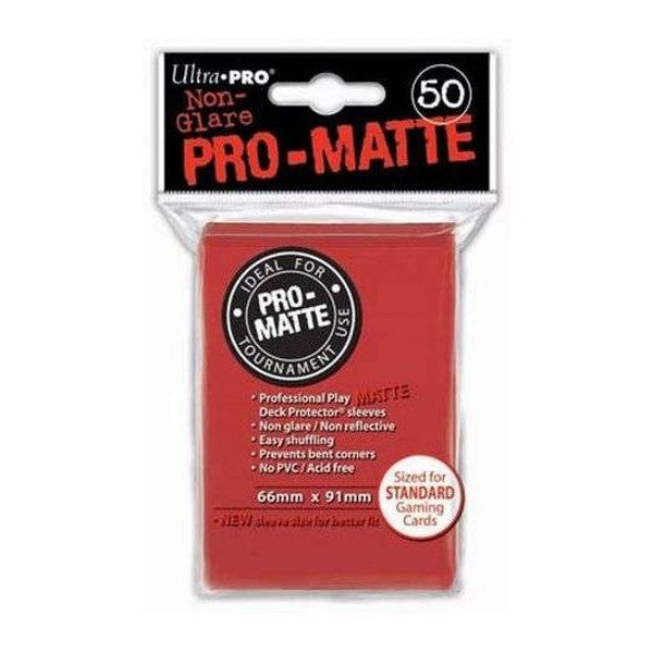 Pro-Matte Fundas Standard, Rojo 66 x 91 mm