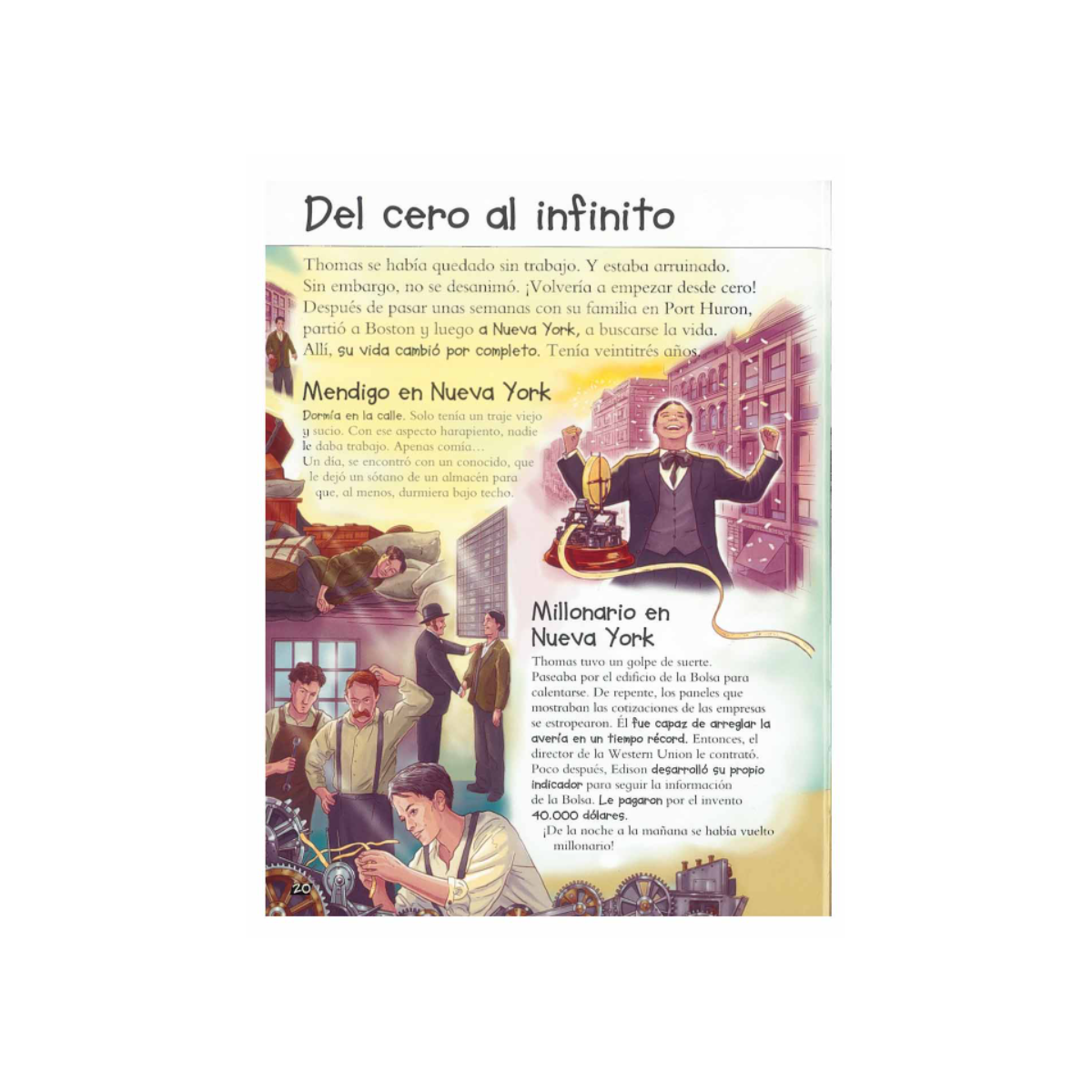 Mini Biografías, Thomas Edison