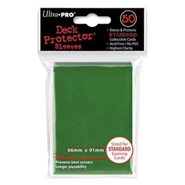 Fundas 66x91 mm - Estándar x 50 - Verde