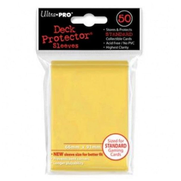 Fundas 66x91 mm - Estándar x 50 - Amarillo
