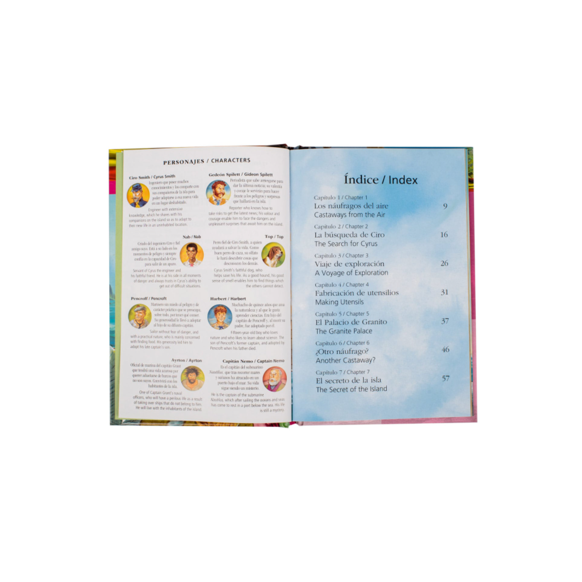 La Isla Misteriosa - Libro en Español e Ingles -