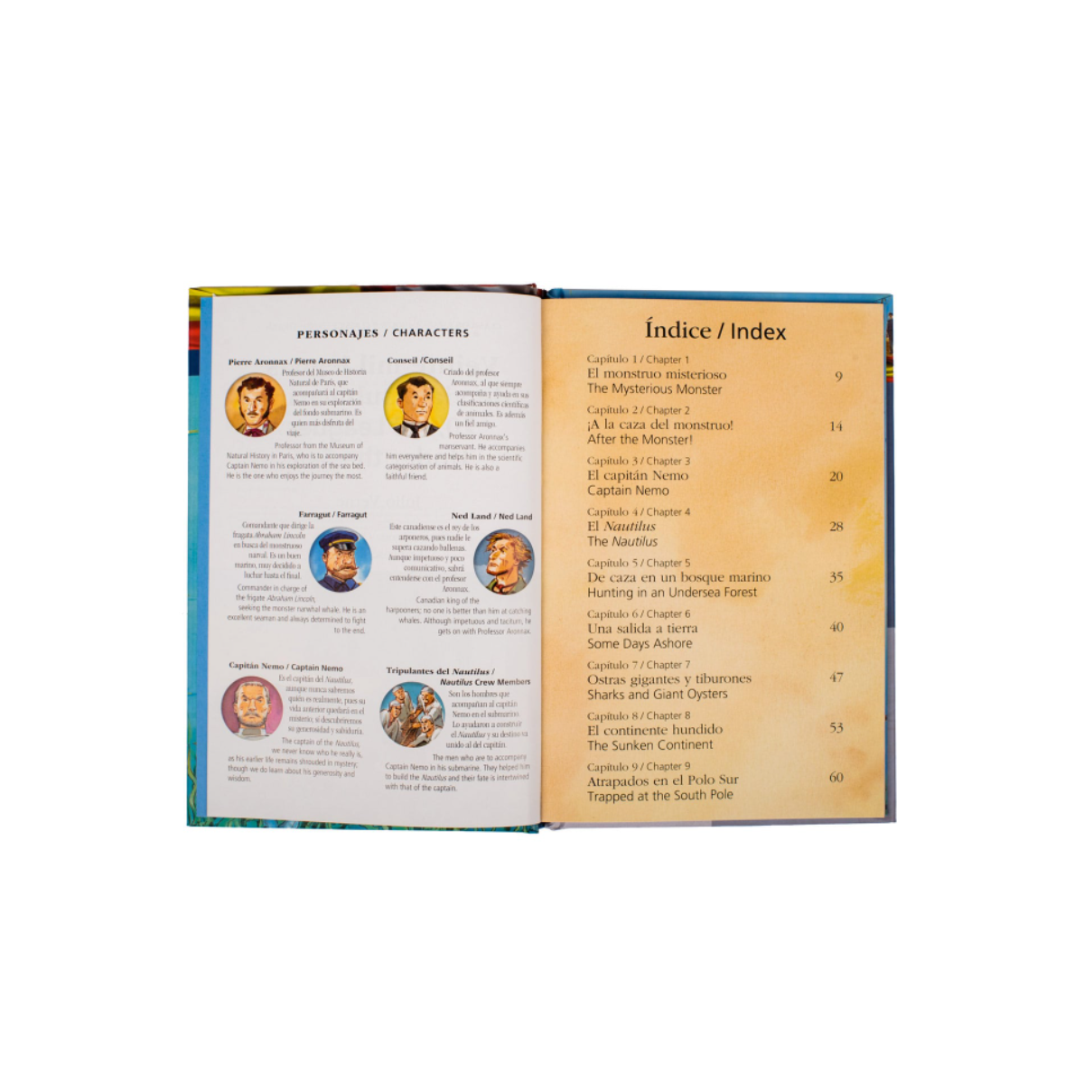 Veinte Mil Leguas de Viaje Submarino - Libro en Español e Ingles -