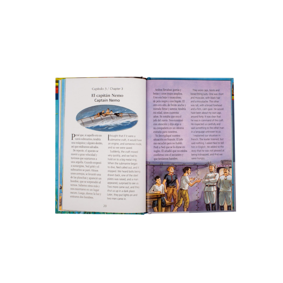 Veinte Mil Leguas de Viaje Submarino - Libro en Español e Ingles -