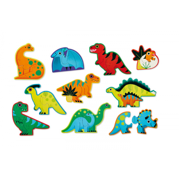 Rompecabezas Principiantes Dinosaurios