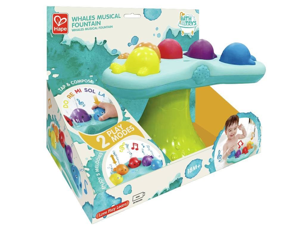Fuente Musical con Ballenas- Juguete Hora del Baño Niños