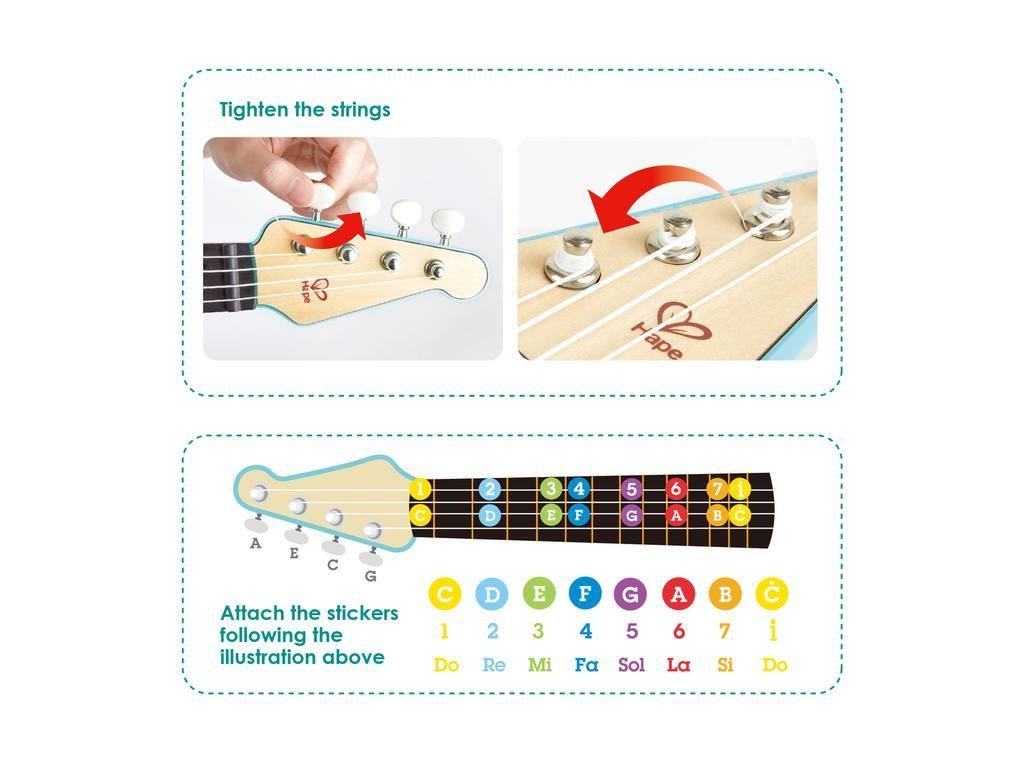 Ukelele Rock and Roll- Juguete para Niños
