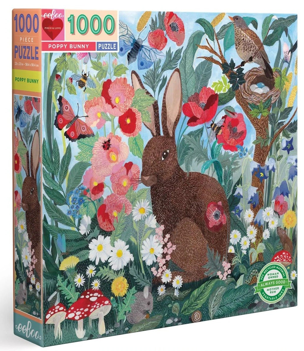 Rompecabezas de 1000 Piezas de Conejito de Amapola