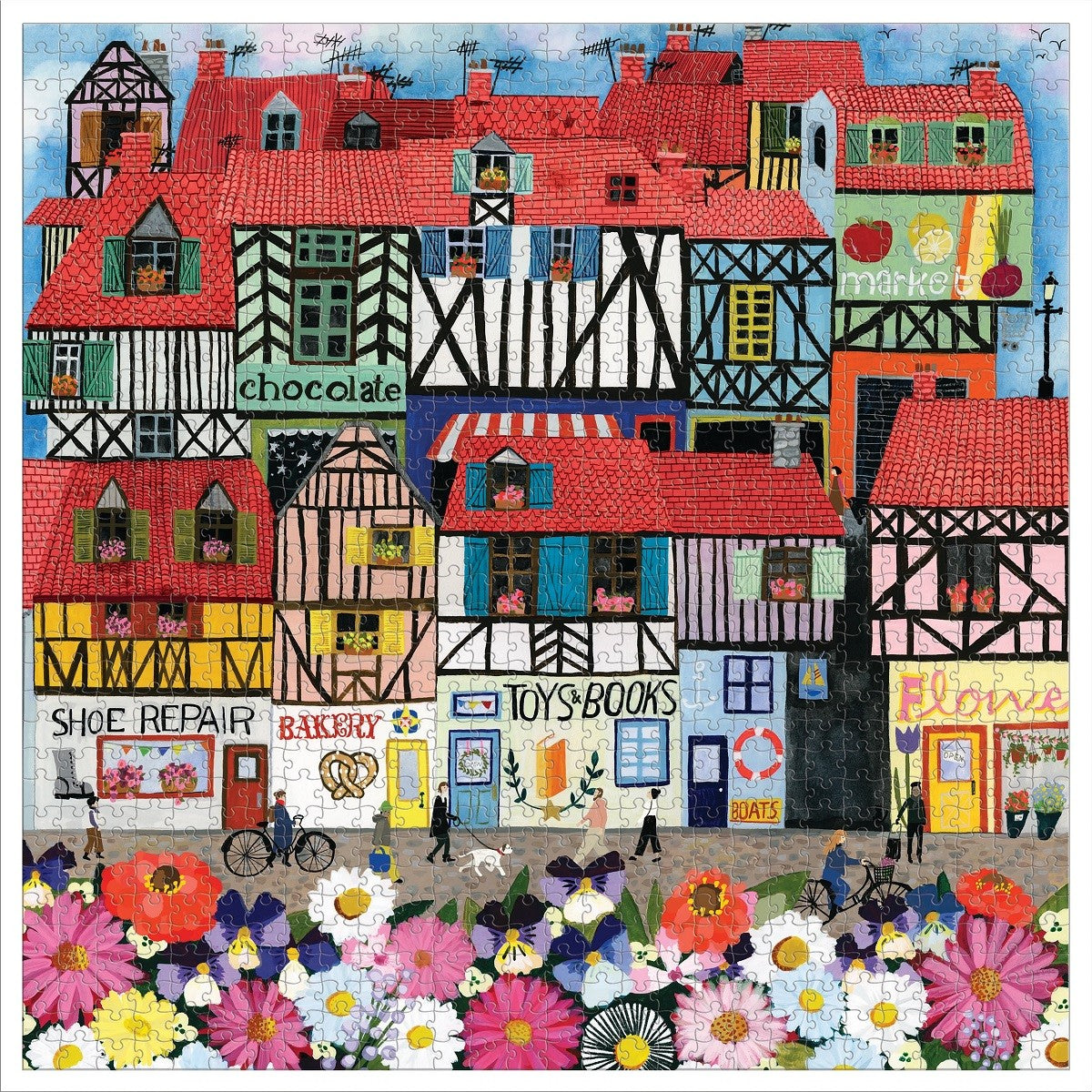 Rompecabezas de 1000 piezas de Whimsical Village