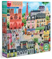 Rompecabezas rectangular de 1000 piezas de París en un Día