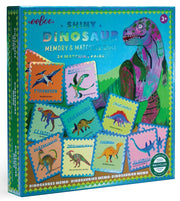Juego de Memoria y Combinación de Dinosaurios Brillantes