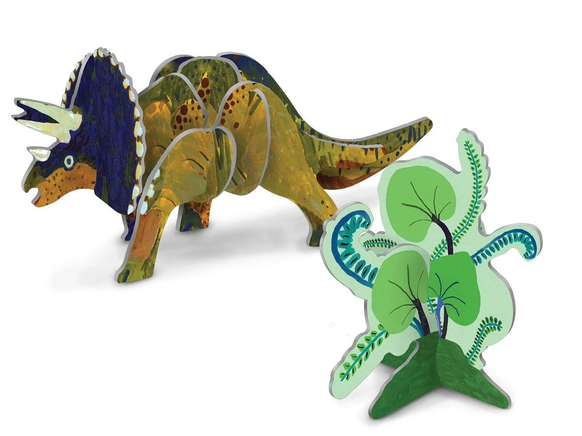Rompecabezas Triceratops Dinosaurios 3D