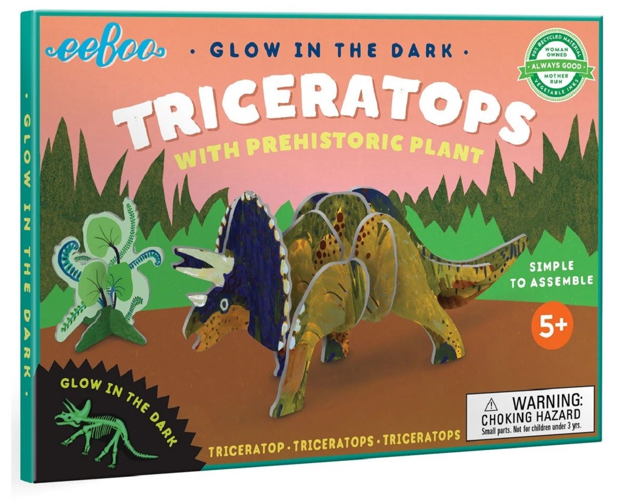 Rompecabezas Triceratops Dinosaurios 3D