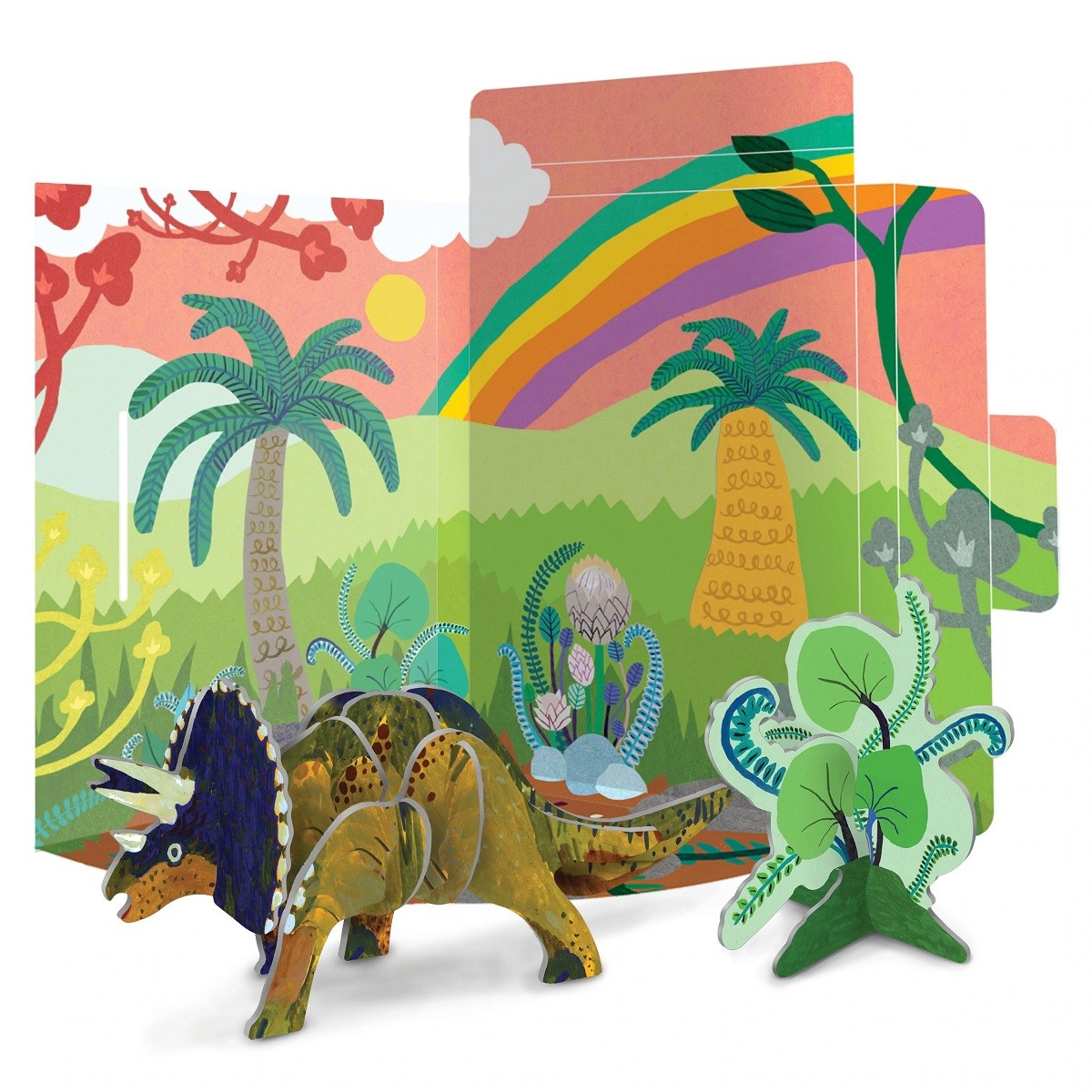 Rompecabezas Triceratops Dinosaurios 3D