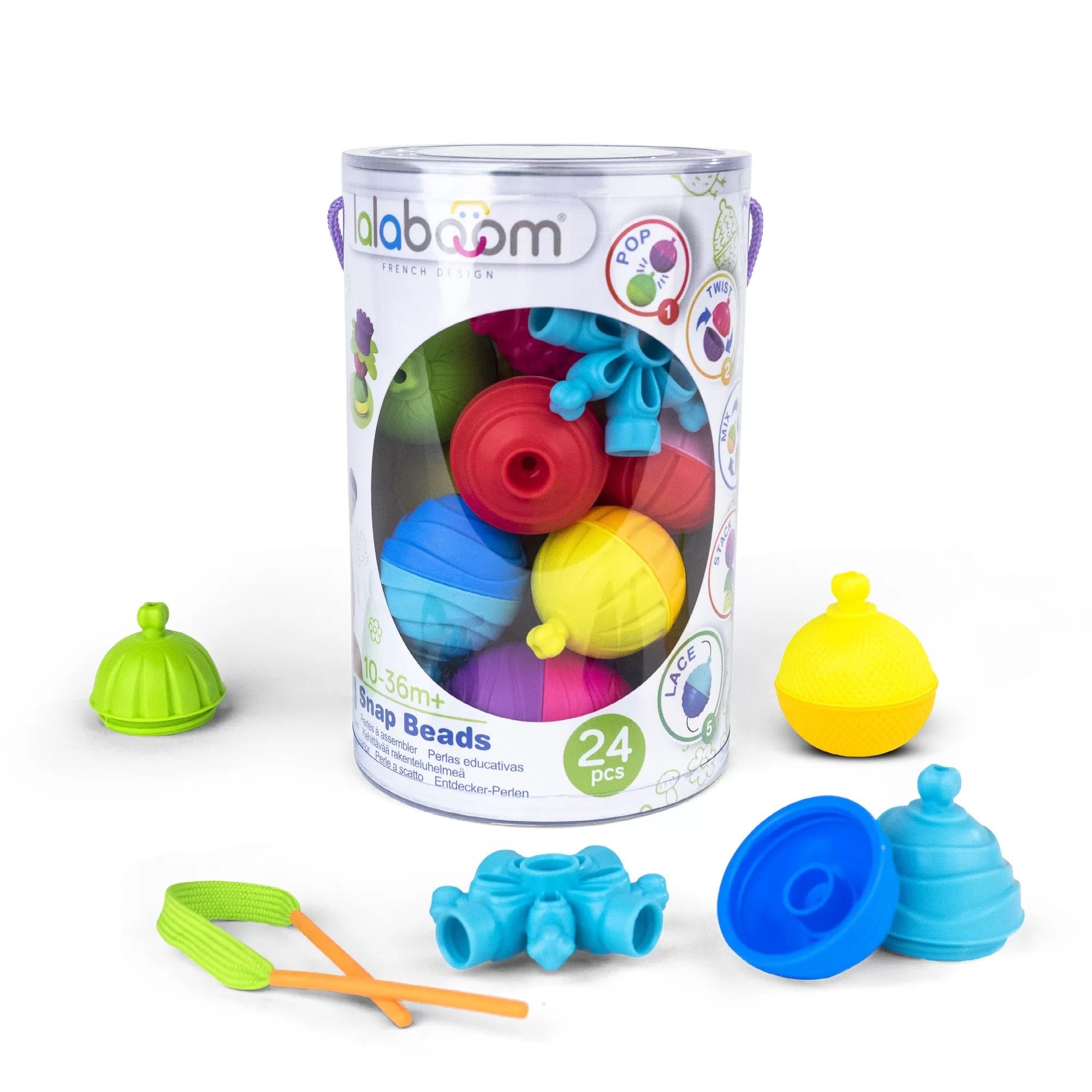 Tubo de Perlas Educativas - Juguete Niños Y Bebes