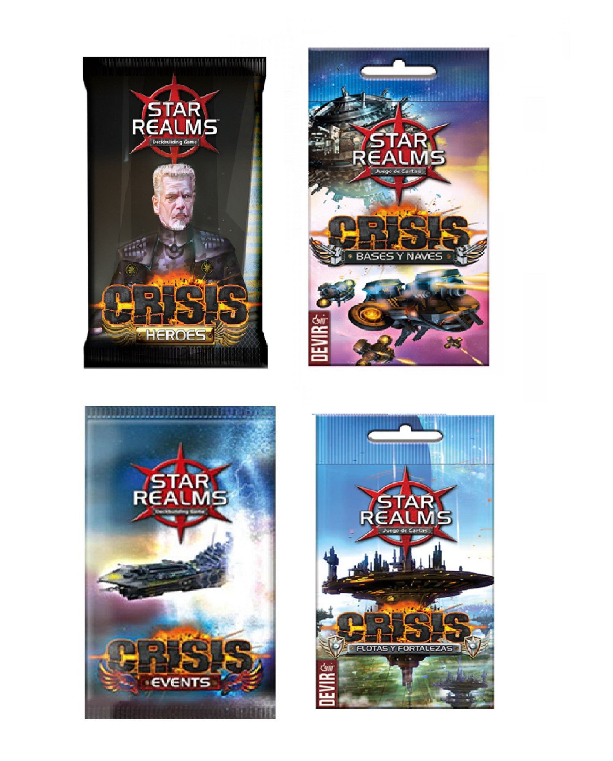 Star Realms Crisis Heroes+ Bases y Naves+ Flotas y Fortalezas+ Eventos