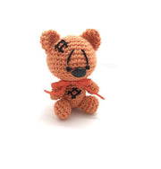 Llavero Amigurumi en Crochet - Osito Naranja