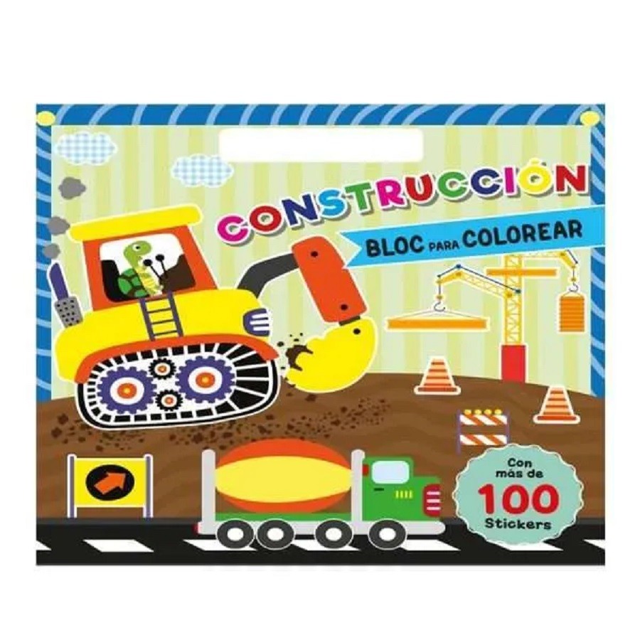 Libro Block Para Colorear y Aprender: Construcción