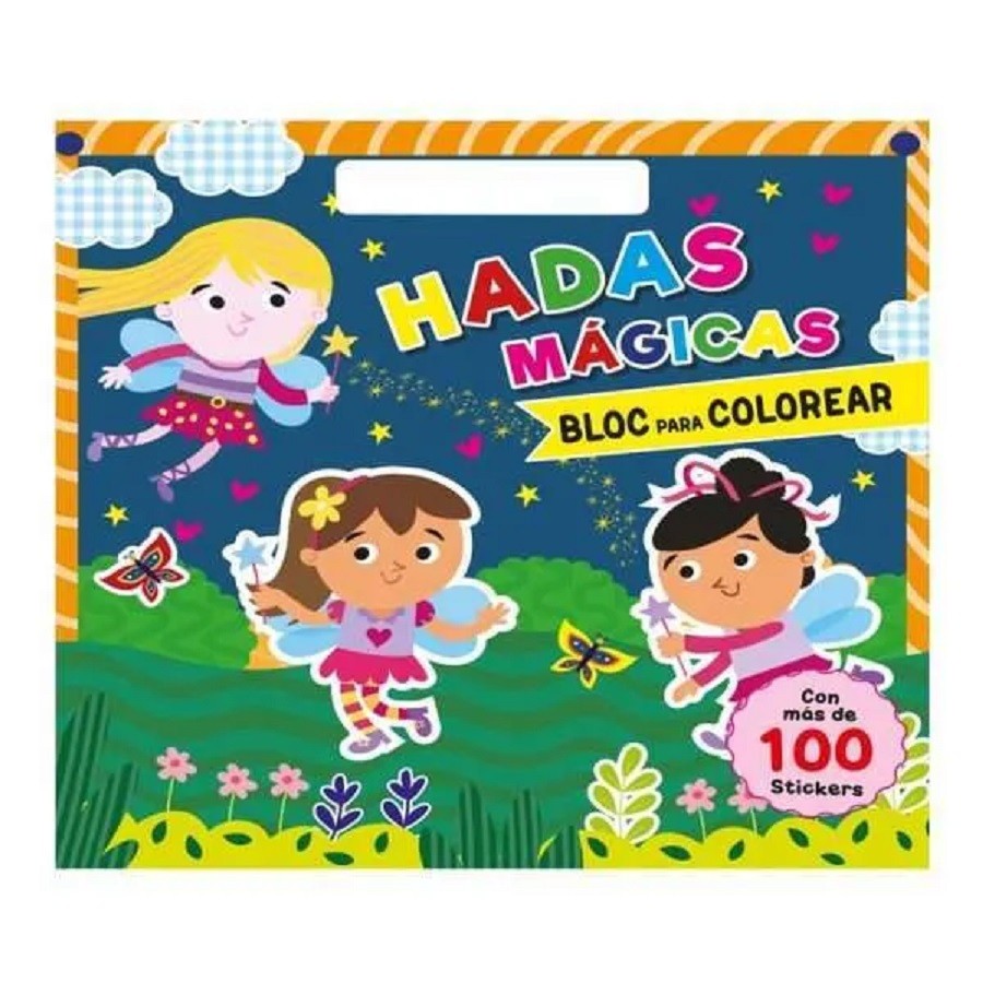 Libro Block Para Colorear y Aprender: Hadas Mágicas