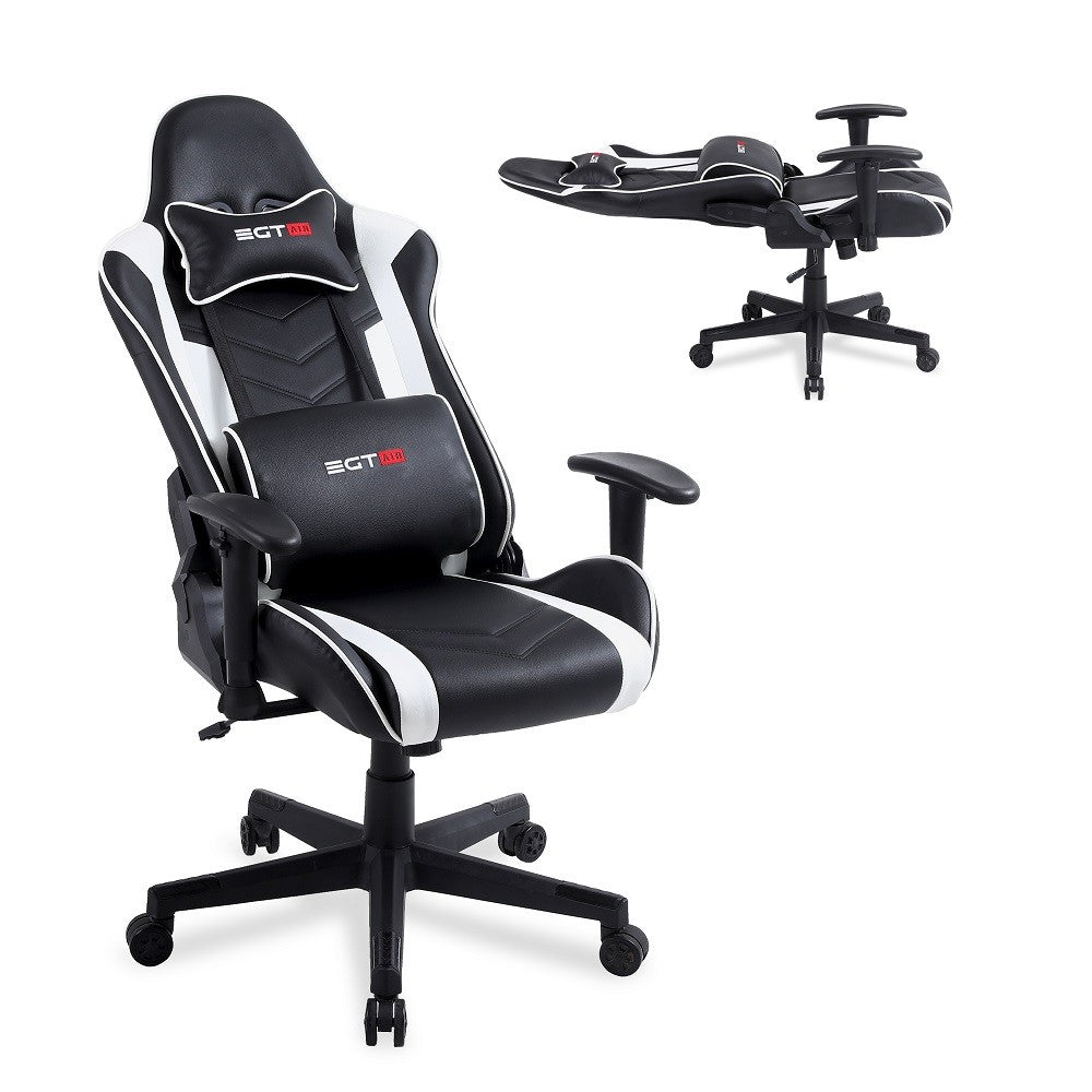Silla ergonómica - Developer - Gamer - Oficina - Negro Blanco
