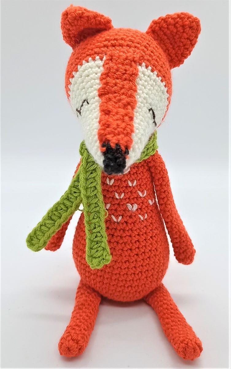 Amigurumi en Crochet - Zorrito con Bufanda