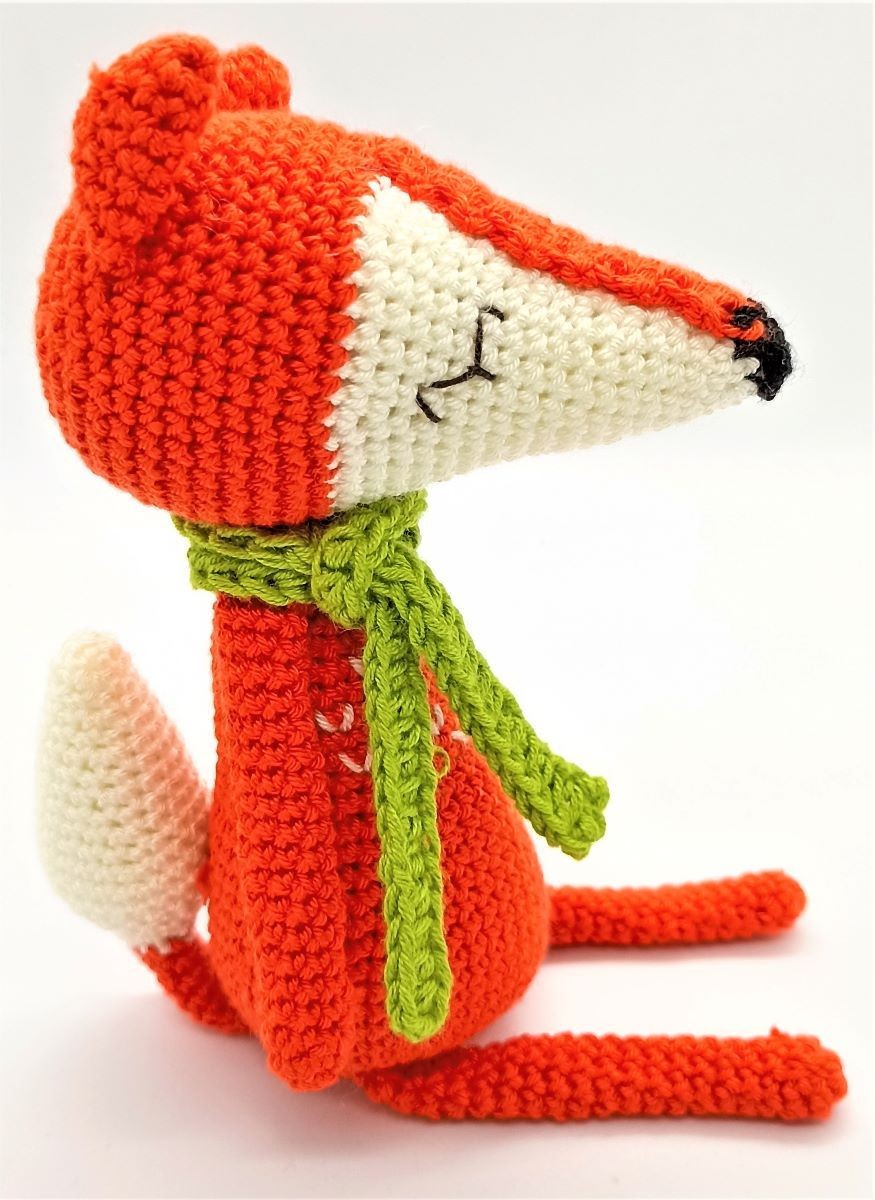 Amigurumi en Crochet - Zorrito con Bufanda