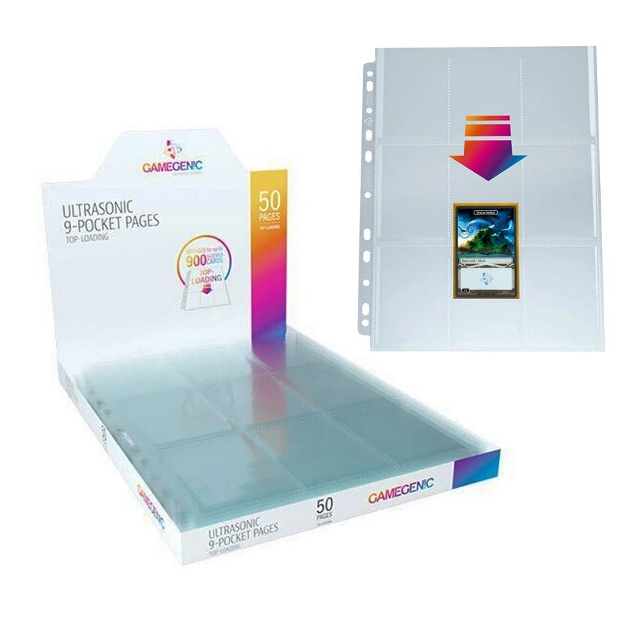 Pack X 50 Hojas Protectoras 9 Bolsillos Ultrasonic