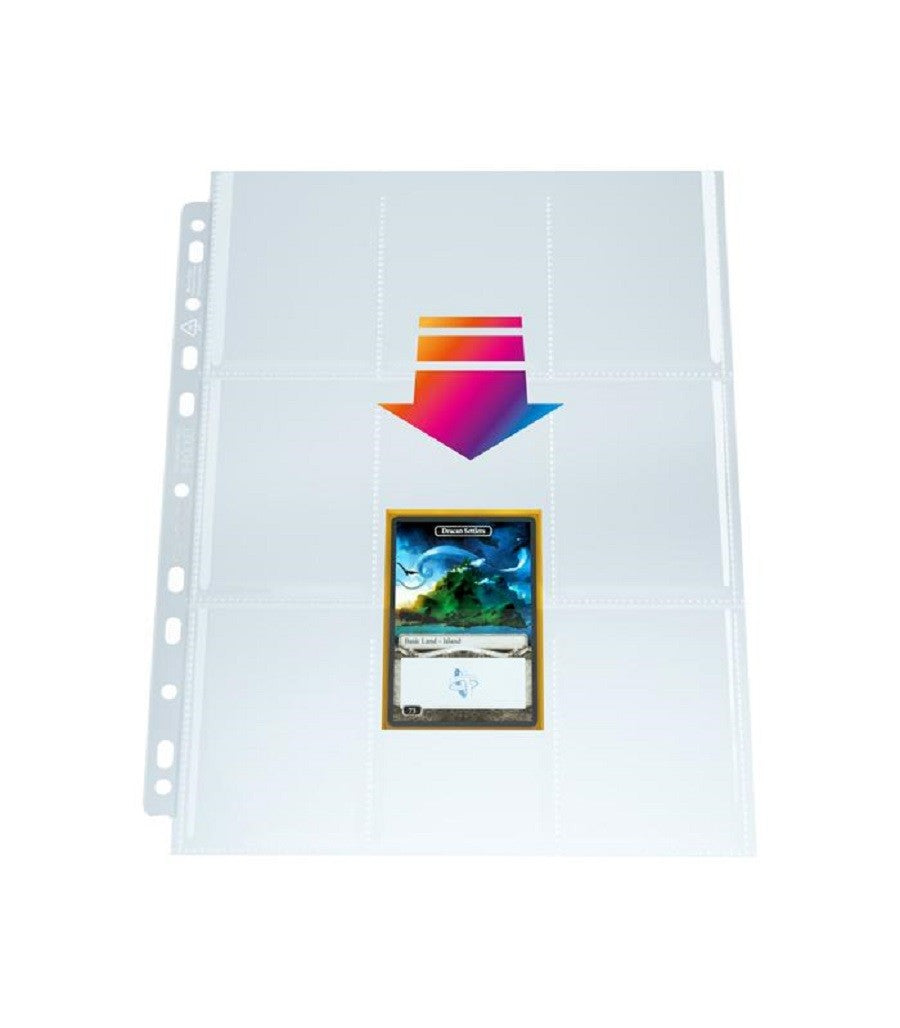 10 Hojas 9 Bolsillos Cartas Pokemon Yugioh Laminas Panini