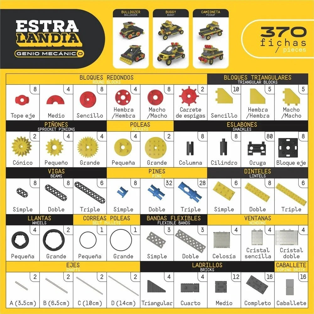 Estralandia Genio Mecánico 370 Fichas
