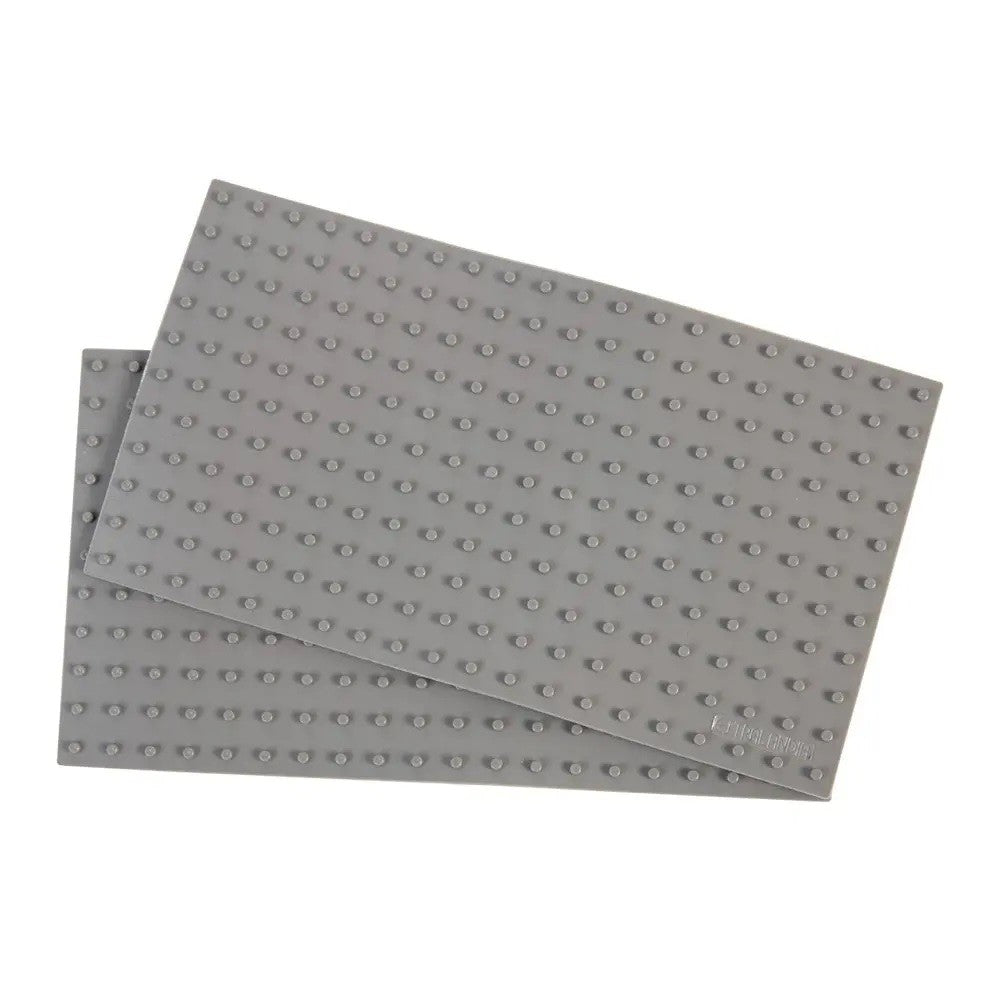 Set x2 Bases Flexibles Gris Claro - Estralandia