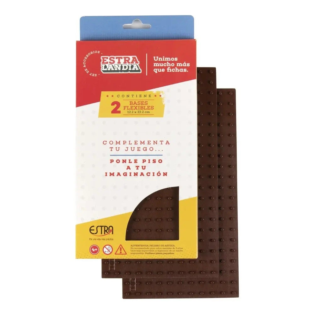 Set x2 Bases Flexibles Café - Estralandia