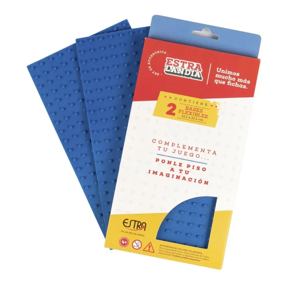 Set x2 Bases Flexibles Azul - Estralandia