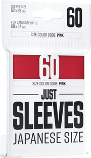 Fundas 62x89 mm - Japanese Size x60 Rojo - Just Sleeves