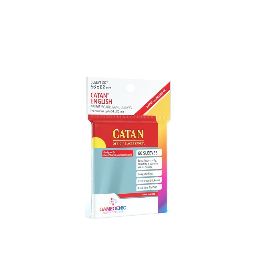 Fundas 56x82 mm - Catan English Sleeves x60 - Gamegenic