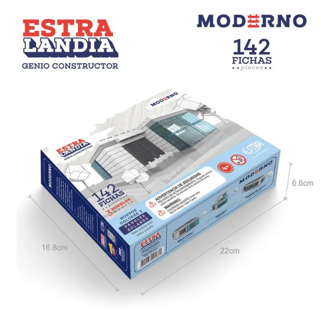 Estralandia Genio Constructor Moderno - 142 Fichas