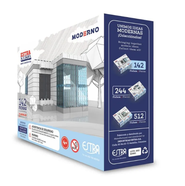 Estralandia Genio Constructor Moderno - 142 Fichas